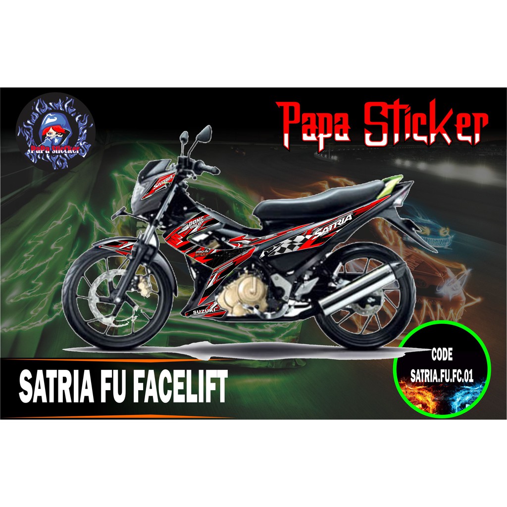 STRIPING SATRIA FU FACELIFT - STIKER MOTOR SATRIA FU FACELIFT - STIKER SATRIA FU FACELIFT 01