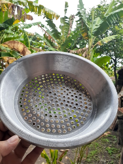 Saringan Dawet/cendol Aluminium 22cm