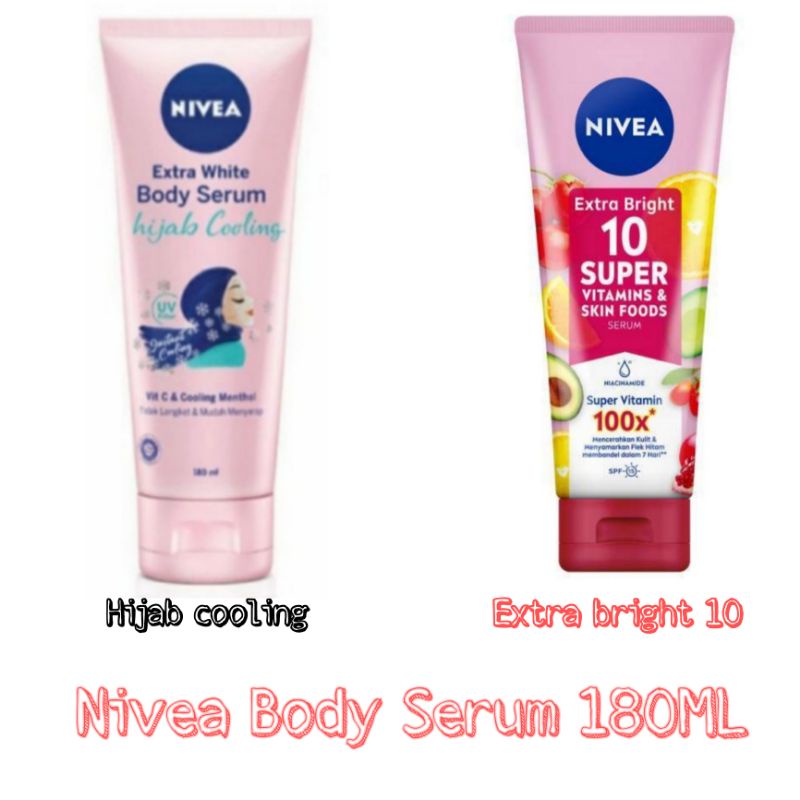 Nivea Body Serum Hijab/Extra bright/Body Lotion Nivea 180ml