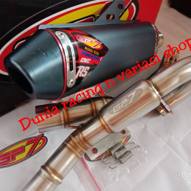 Knalpot GP7 CNC RS KLX 150 DTracker 150 asli dan original