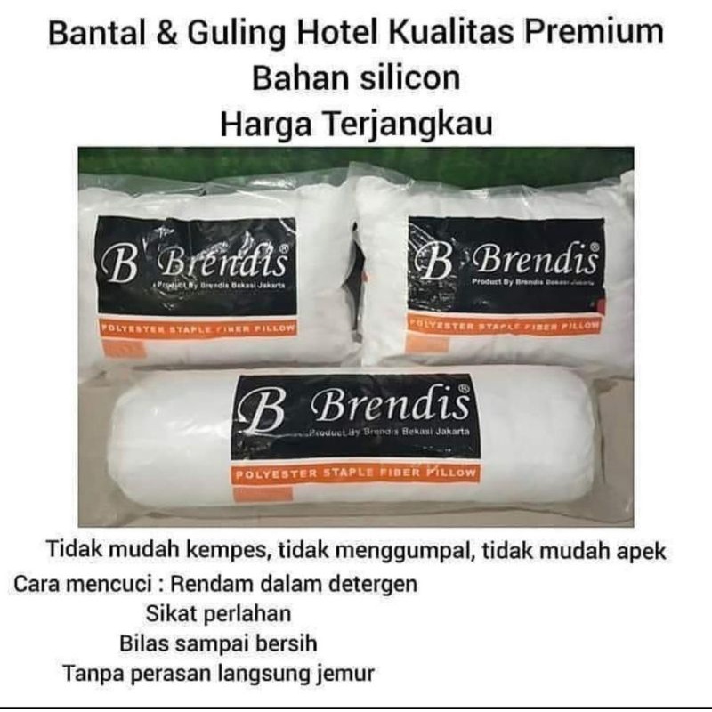 Bantal brendis/Guling Brendis/Bantal empuk/Bantal silikon