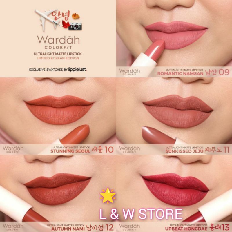 Wardah Colorfit Ultralight Matte Lipstick/Korea Edition