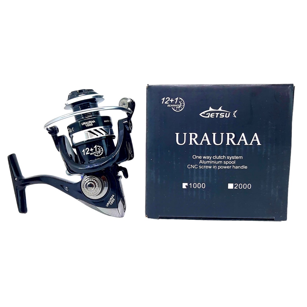 Reel Pancing GETSU URAURAA 12+1 POWER HANDLE Sangat MURAH