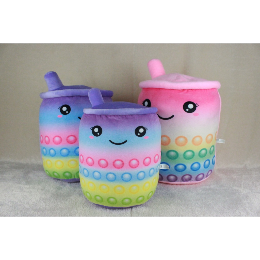 Bantal Boba Pop It , Bantal Gentong Boba Pop It ukuran Jumbo