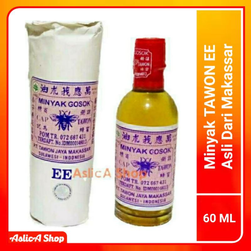 Minyak Gosok Cap Tawon Ee 60ml Asli Makassar Shopee Indonesia