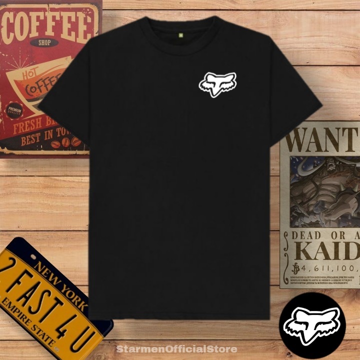 Kaos Distro Unisex FOX Katun Combed 30s / sablon polyflex /polyflex premium / Pakaian Pria Wanita Atasan Cowok Cewek /kaos kekinian / kaos viral / tshirt tumbrl tee basic /SIZE M , L , XL , XXL / kaus oblong oversize kaos murah best seller ready