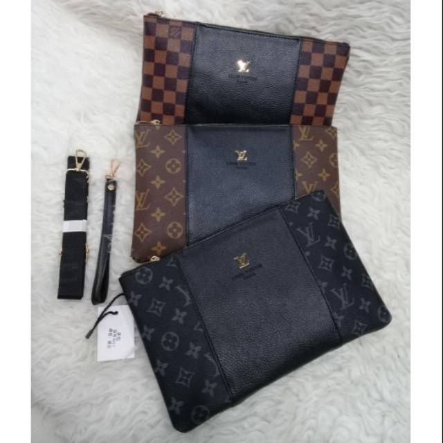 Clutch LV import bisa selempang