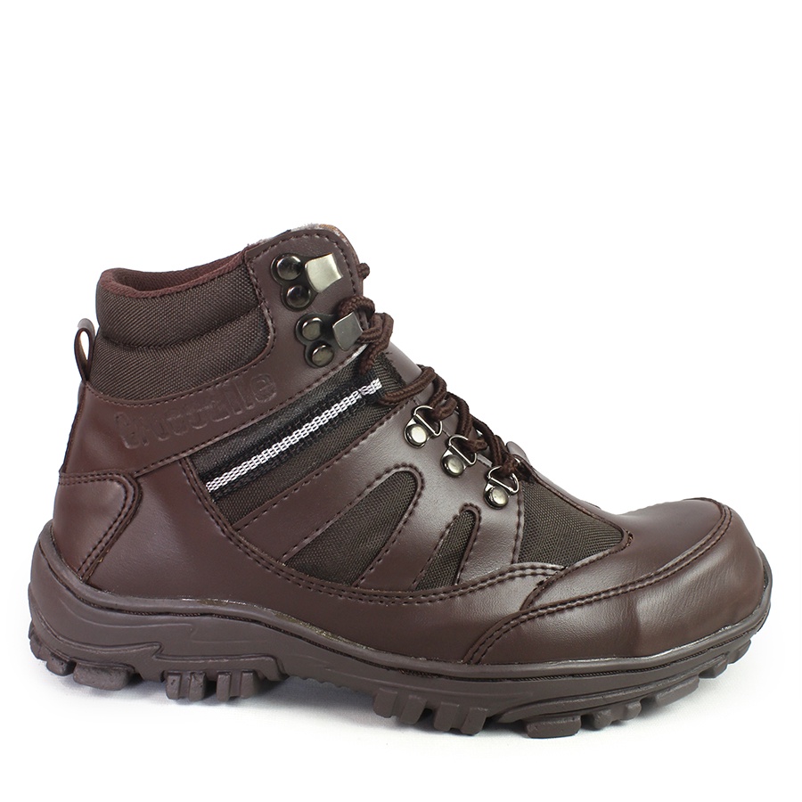 SEPATU SAFETY BOOTS TERMURAH PRIA UJUNG BESI ARMOUR (COD) - Piwpiw.id /Krem/Coklat/Hitam