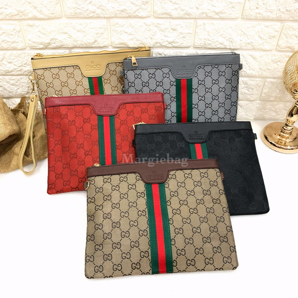 Clutch Wanita Clutch gucci wrist kanvas canvas  super rich no Dompet Make up C8K8 Termurah Dompet Wa