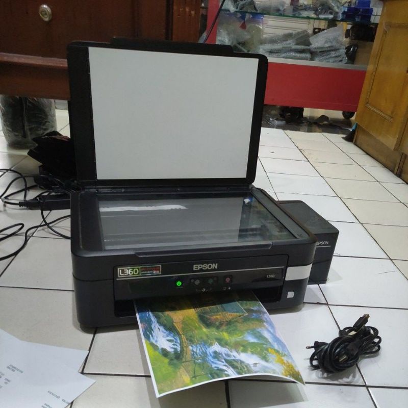 Printer Epson L360 Infus ink tank print Scan copy siap pakai normal
