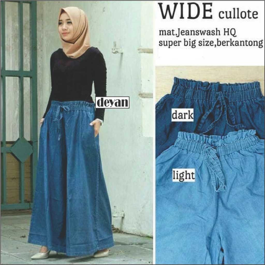 Celana Kulot  Jeans  Kulot  Basic Jeans  Kulot  Jeans  