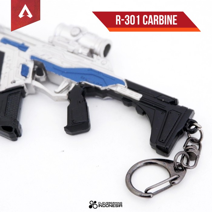 Miniature Apex R-301 Carbine Weapon - Keychain Figure Gaming