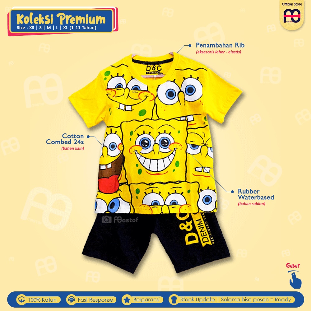 Setelan Anak Laki Laki Mastof D Series 1 - 11 Tahun Baju Anak Edisi Favorit-3