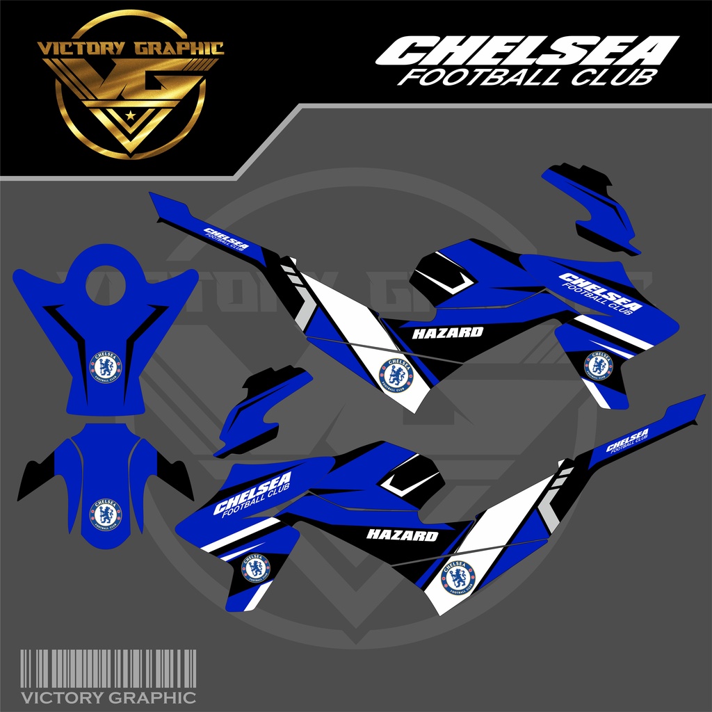 Decal Vixion 2014 Motif Bola Chelsea