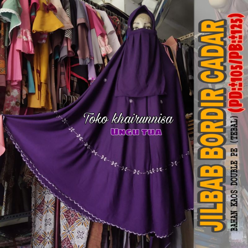 Jilbab Instan Kaos Jumbo Cadar Tali  / Jilbab Kaos Cadar / Jilbab Kaos Bordil Murah