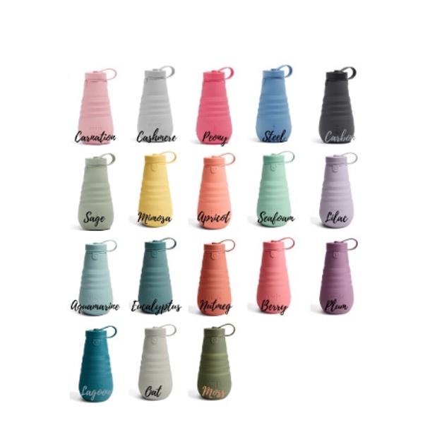 Original Stojo Collapsible Bottle (20 Oz &amp; 14 Oz)