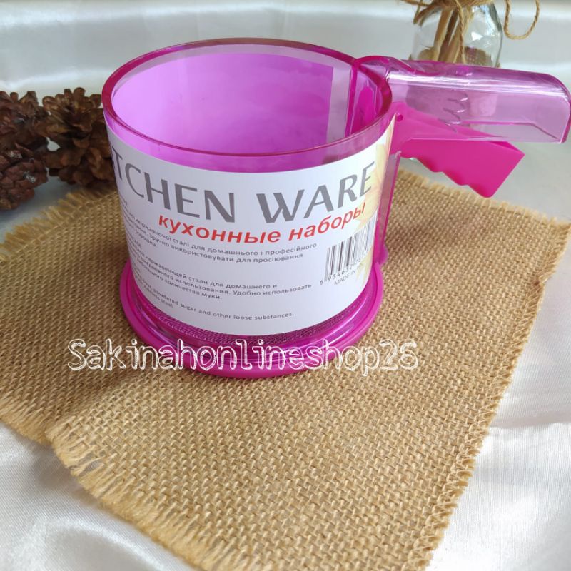 Saringan Ayakan Tepung Terigu Plastik Flour Sifter