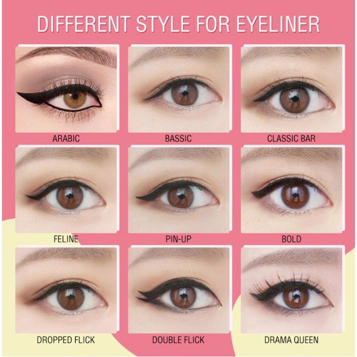 PINKFLSH OhMyLine Eyeliner Warna Hitam Anti Air Tahan Lama PF008