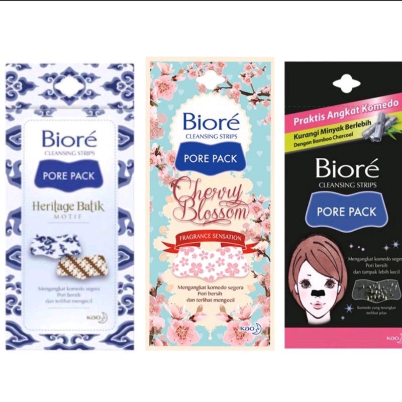 Biore Pore Pack Black/Cherry blossom/Batik 4s