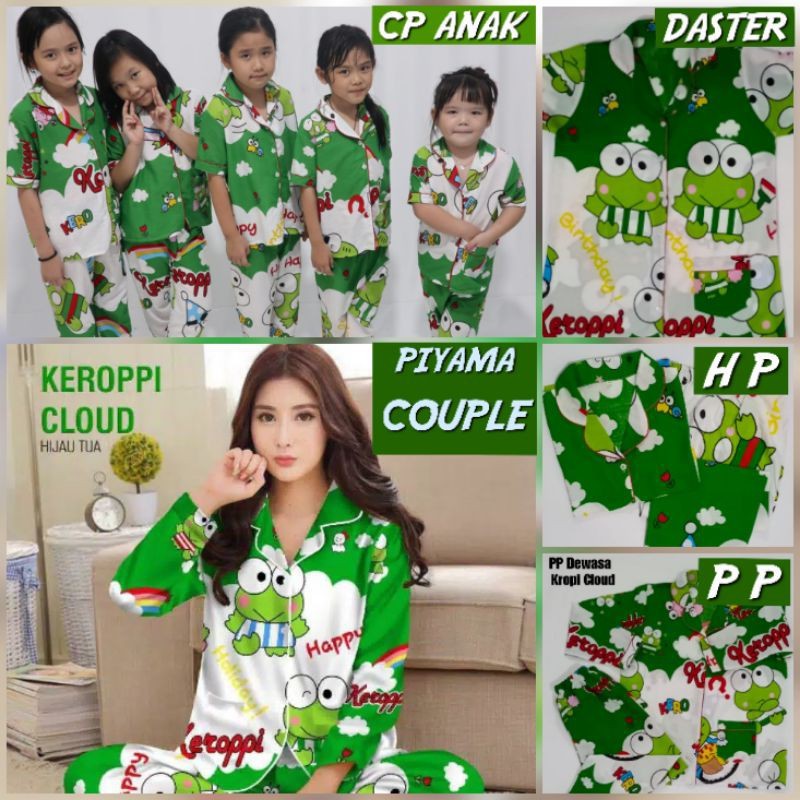 piama baju tidur SET / setelan pasangan couple keluarga / piyama katun karakter