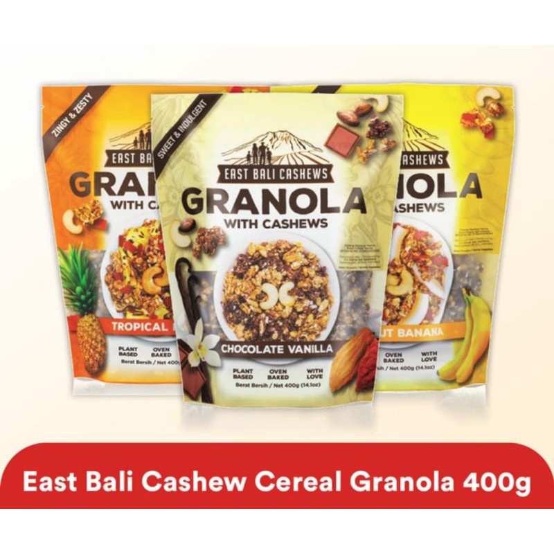 

Granola East Bali Cashew 400gr