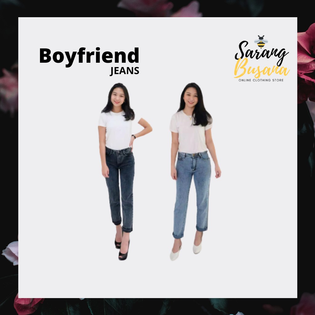 Boyfriend Jeans Wanita Celana Jeans Boyfriend Wanita