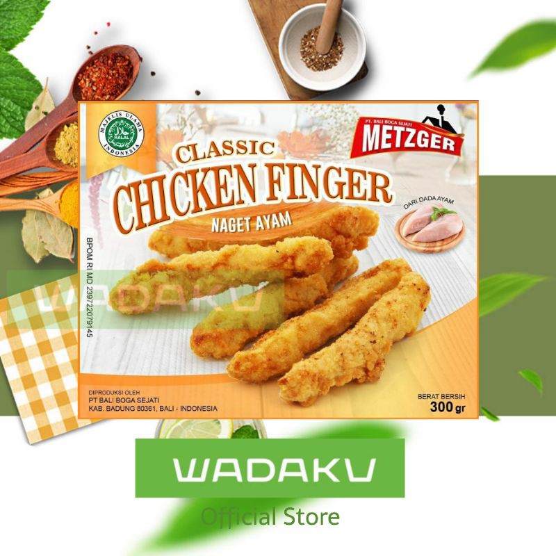 

NUGGET AYAM JARI METZGER CHICKEN FINGER HALAL 300g