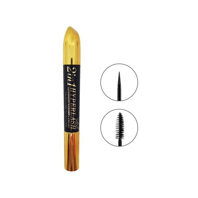 SALSA Master Eyeliner | 2in1 Hyperlash Waterproof Mascara + Eye Liner - Liquid