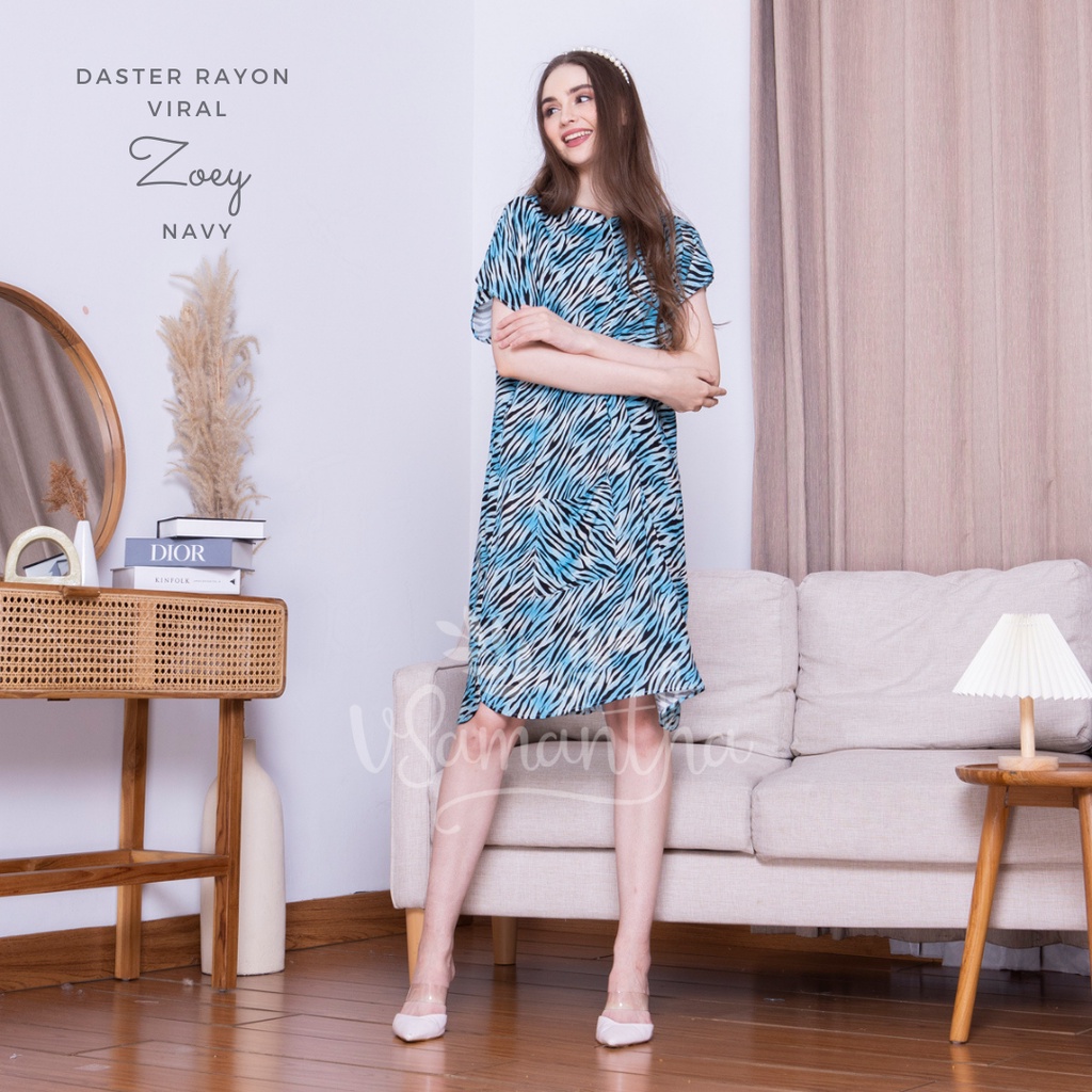 Daster Viral Busui Rayon Motif