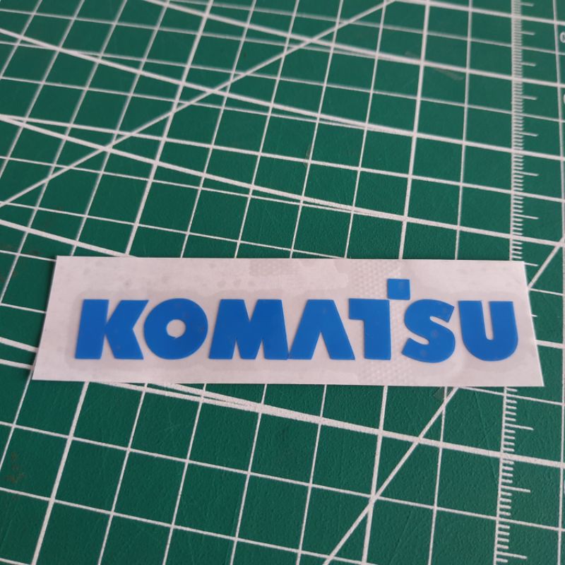 komatsu lambang logo stiker