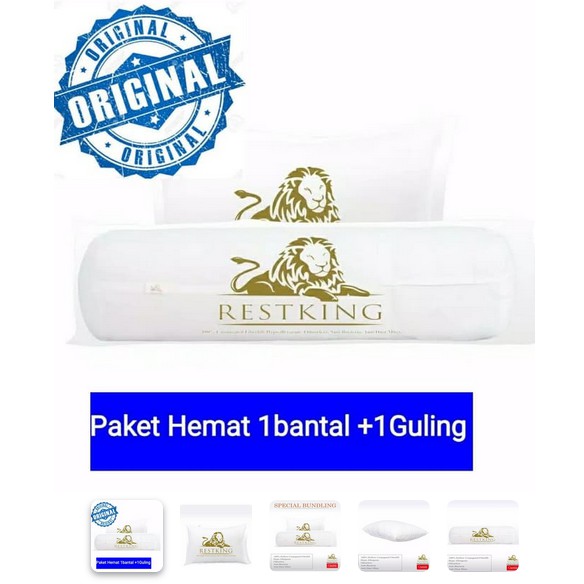 Paket Hemat Bantal Tidur Asli Silikon Restking Terbaik Original Murah