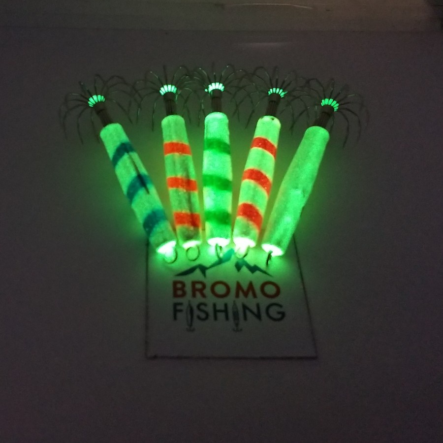 Pancing Cumi Timah GID Fosfor / pospor glow in the dark kail sotong