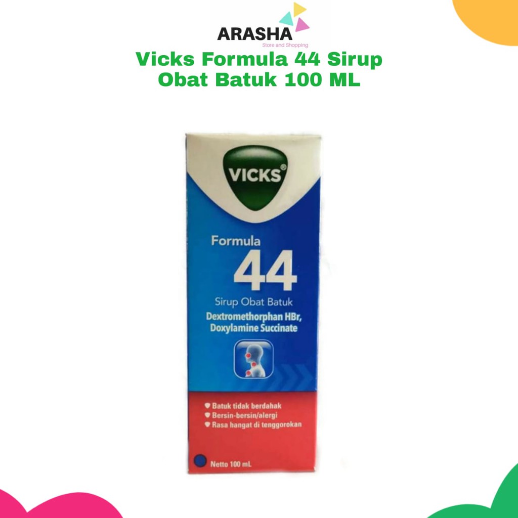 Vicks Formula 44 Obat Batuk Tidak Berdahak Kering Tenggorokan Gatal Shopee Indonesia