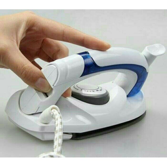 Setrika Uap Lipat Portable Hetian Soarin 2in1 Travel Iron Steamer Mini Lipat Steam Traveling Praktis