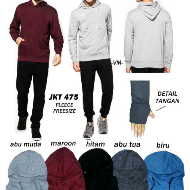 VM Sweater  Polos Hoodie Tangan Panjang  Shopee  Indonesia