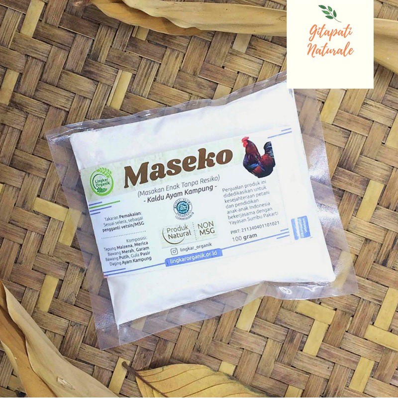 

Lingkar Organik - Maseko Kaldu Ayam NON MSG Refill 100 gr