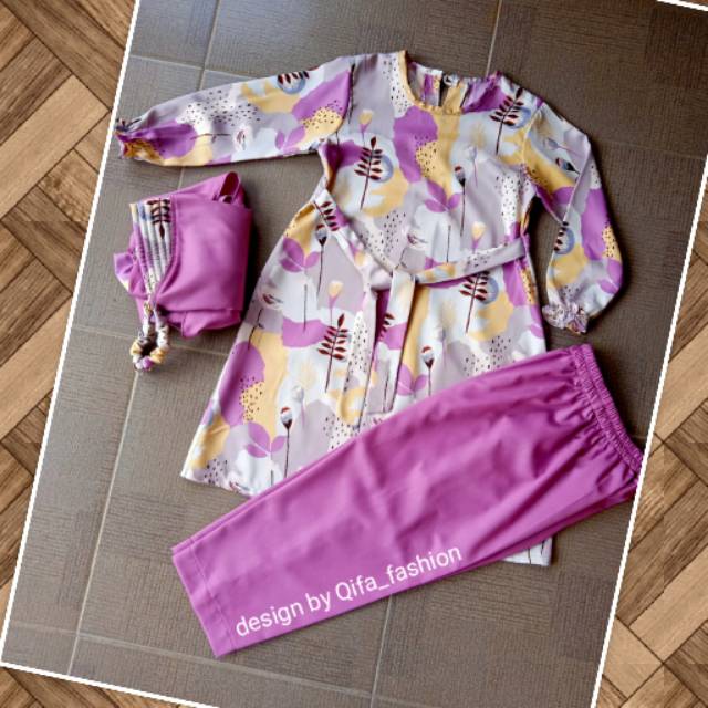 Setelan baju anak desain sendiri
