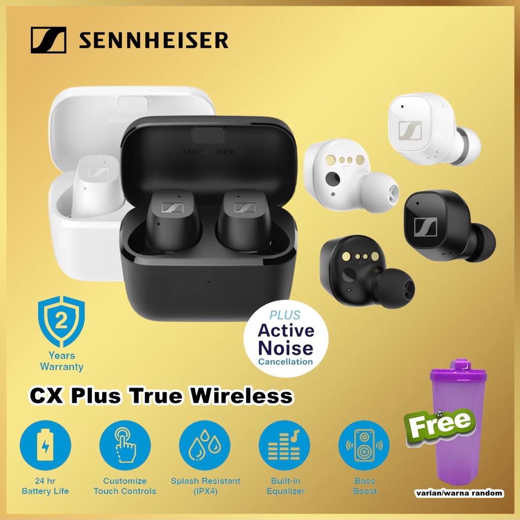 Sennheiser CX Plus True Wireless Earbuds With Active Noise Cancelling