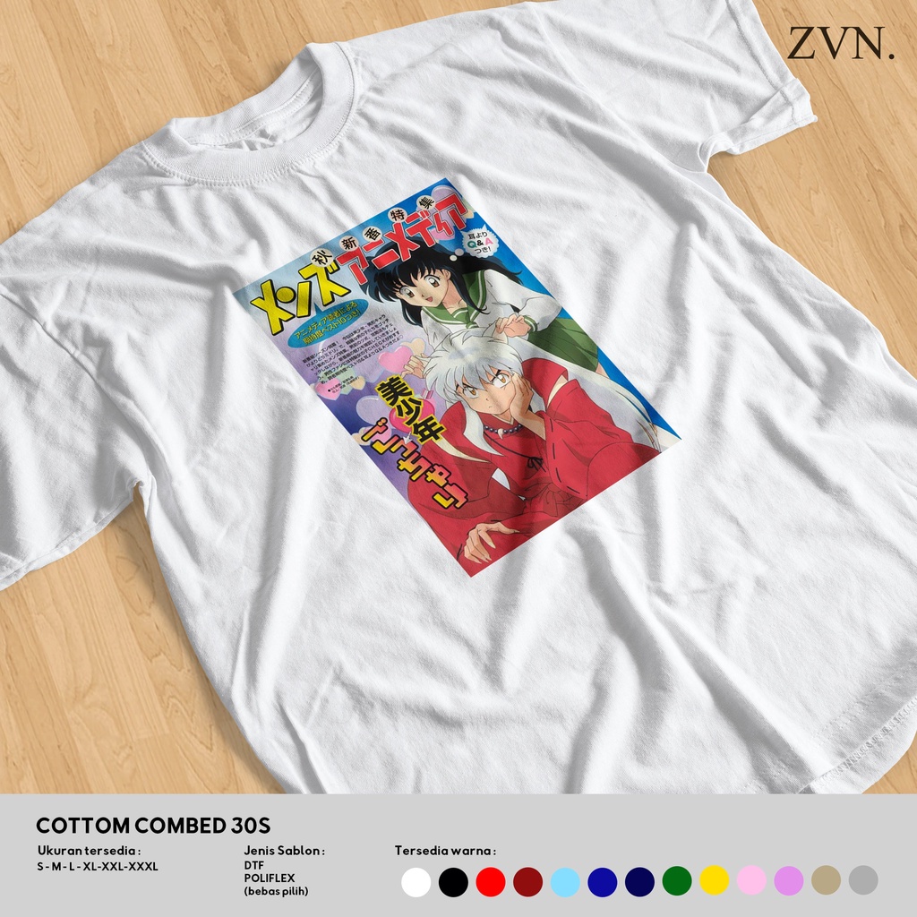 BAJU KAOS ANIME INUYASHA