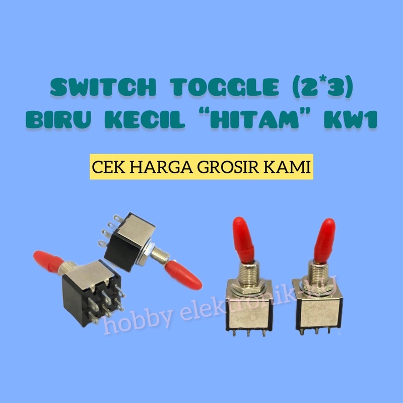 SWITCH TOGGLE 2x3 HITAM