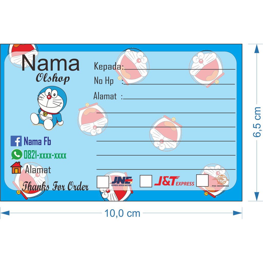 

Label Pengiriman Olshop