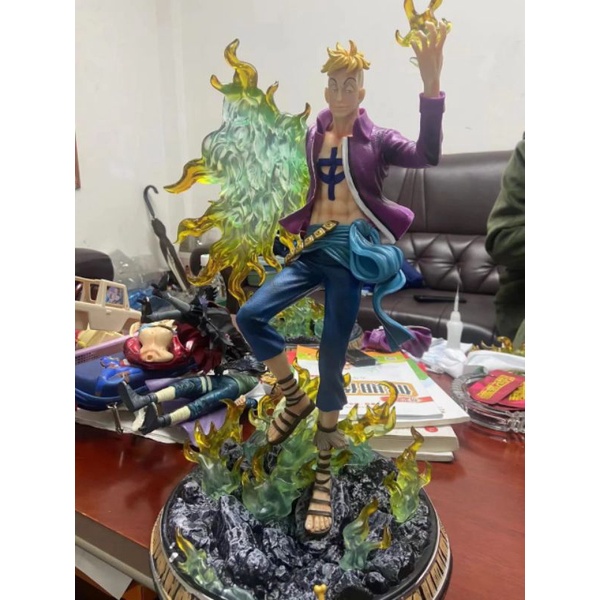 figure GK marco phoenix one piece figure luffy bounce man luffy snake men kapal one piece sunny go m