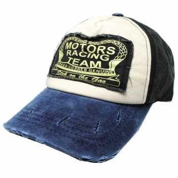 Topi Baseball Snapback Motors Racing Team Sport Fashion - Biru