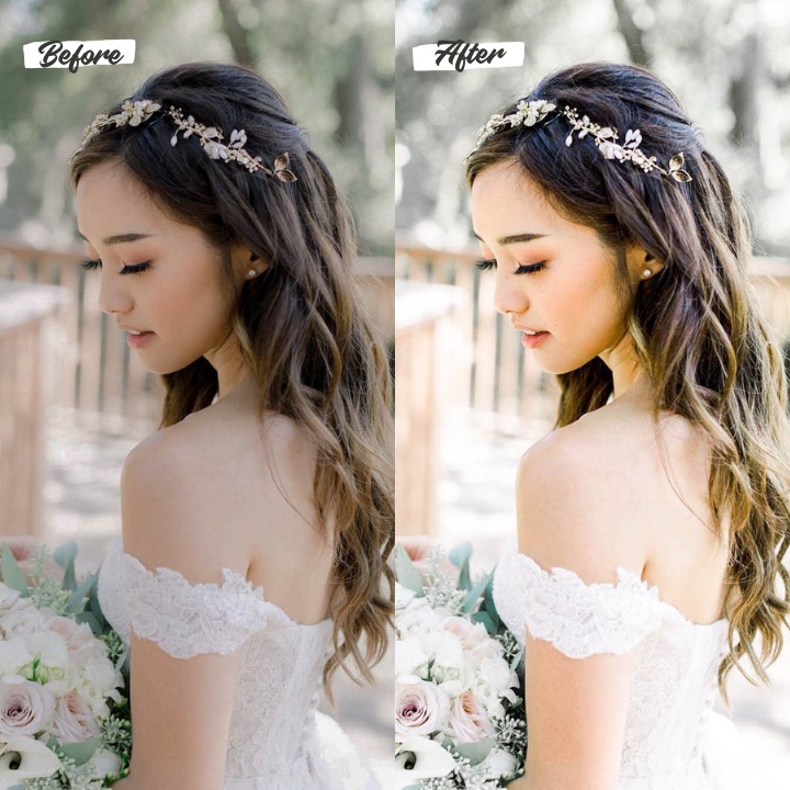 8 Lightroom Preset White Wedding IOS/Android and Dekstop