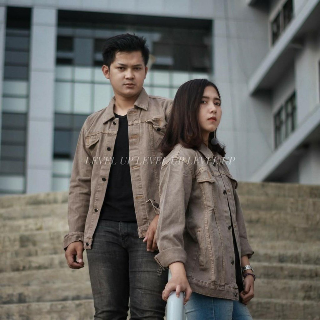 HARGA 2 PCS Jaket Jeans Couple / Jaket Couple Jeans Denim Pria &amp; Wanita