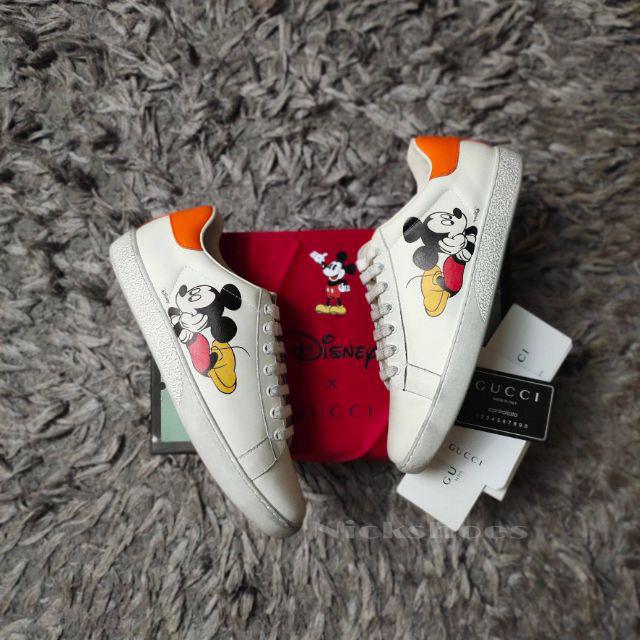 gucci mickey mouse trainers