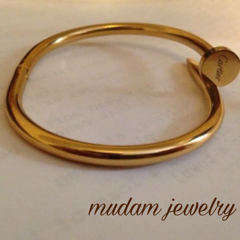 Gelang Pria C4rtier Model Paku Titanium