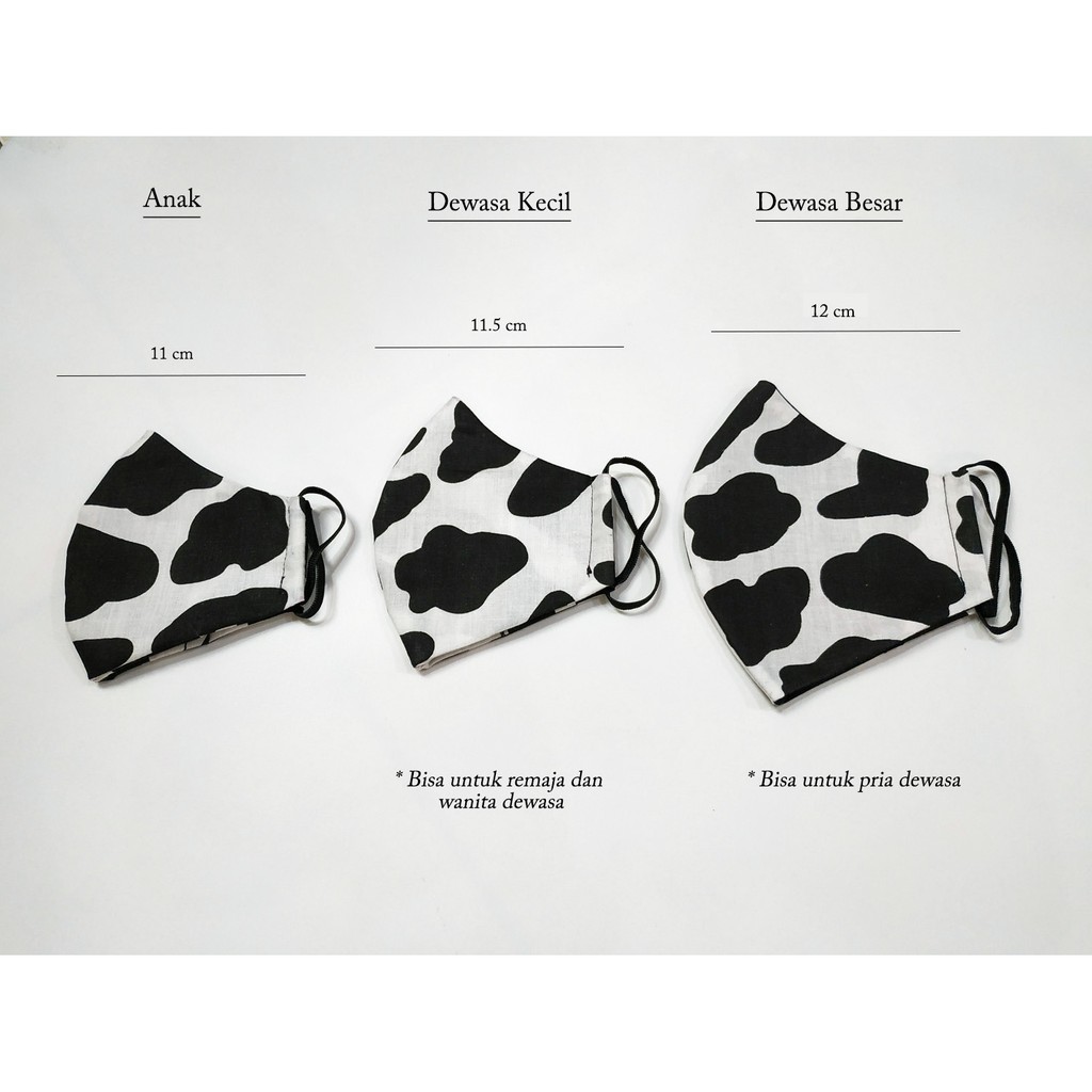 Masker Katun Motif ( DUMBO , CLOUD )