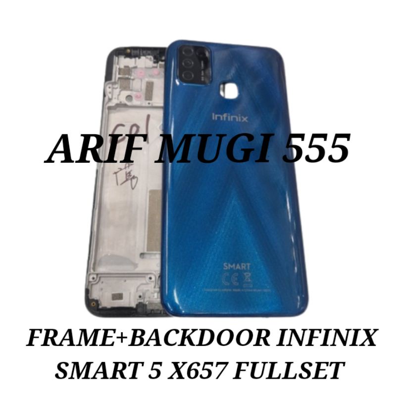 Frame+Backdoor Kesing Casing Housing Fullset Infinix Smart 5 X657 Original