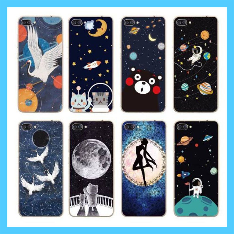 Custom Case Astronot For Realme C2 Realme 3 Oppo A5S Vivo S1 Y12 Y15 Y17 Xiomi Note 7 Samsung A20 A